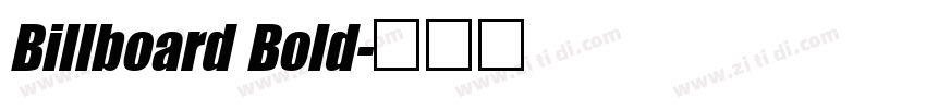 Billboard Bold字体转换